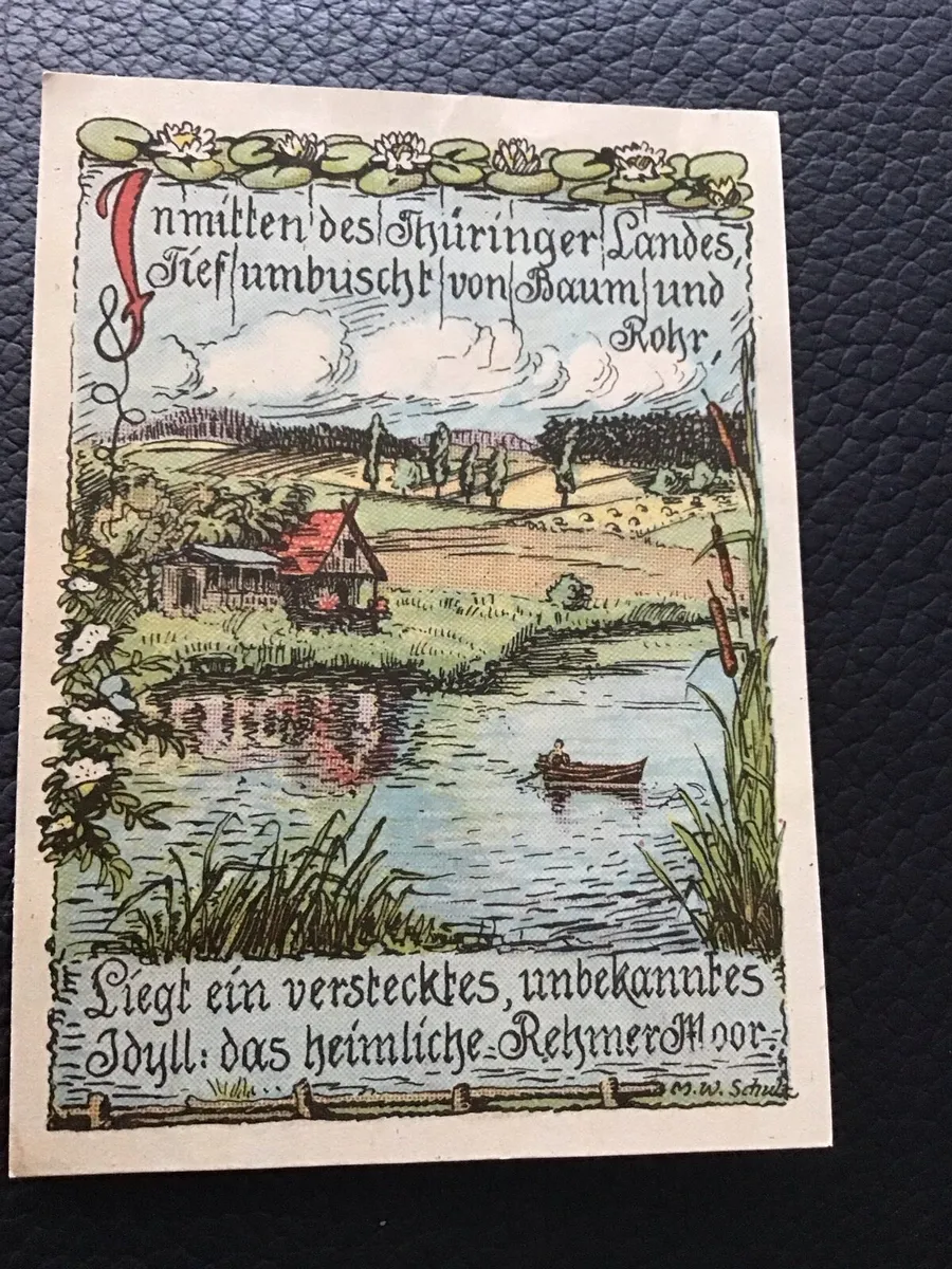 Rare 1921 German Notgeld 25 Pfennig -  Rehmen - Image 2
