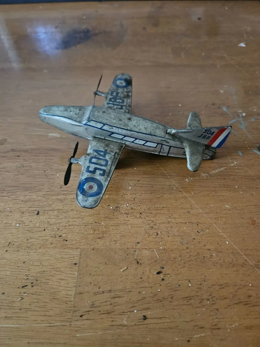 Vintage Tinplate 1950's Aeroplane - Image 2