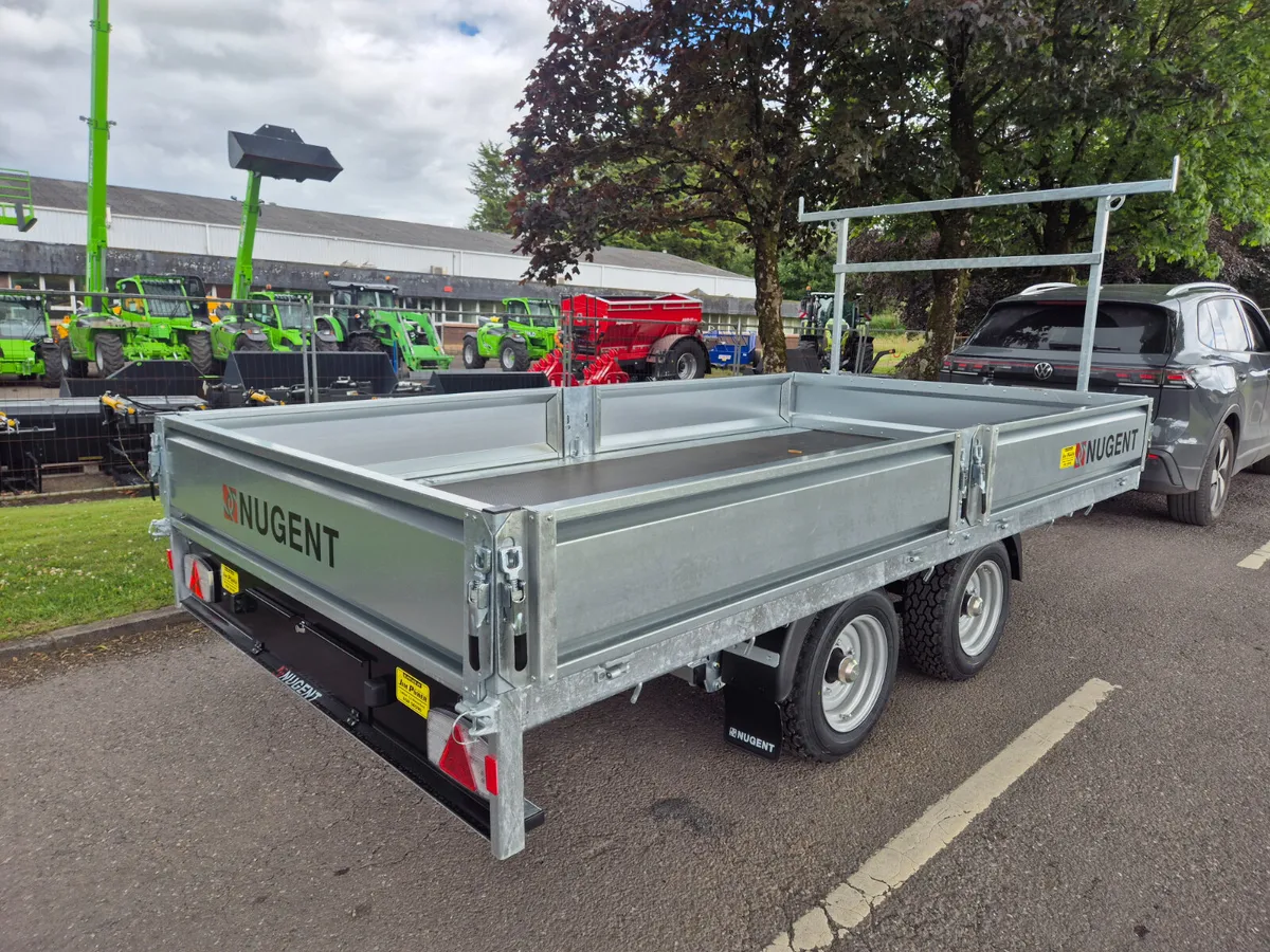 Nugent 12 x 6'7 dropside trailer - Image 3