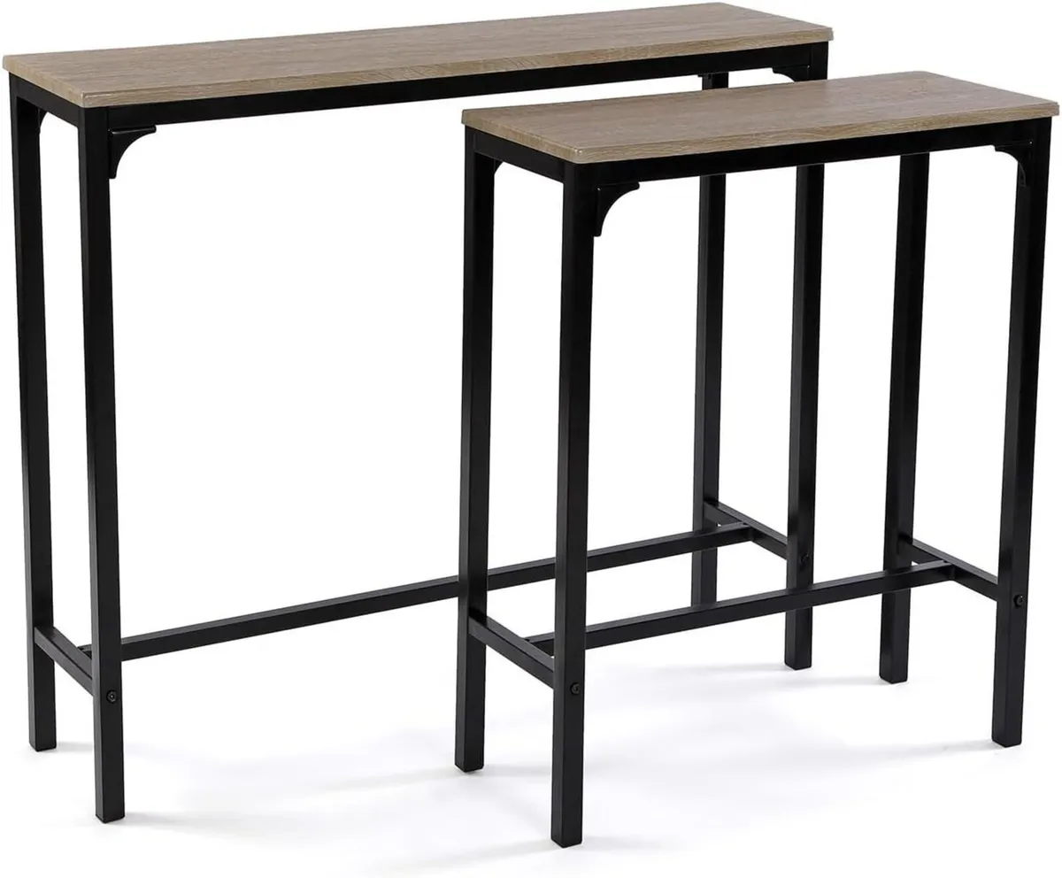 Versa Doncaster Console Table Narrow 80x25x95CM - Image 1