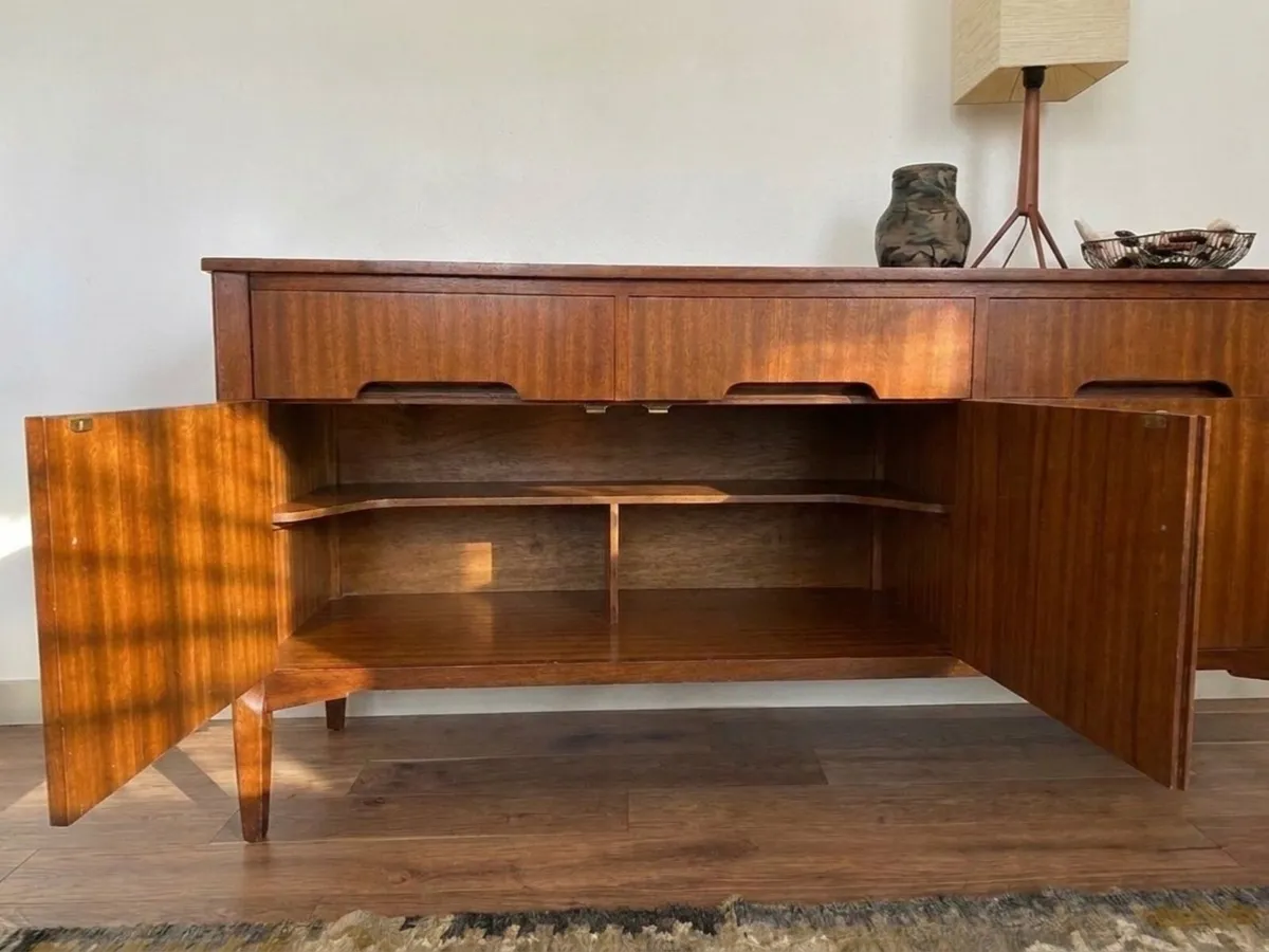 Vintage Mid Century Teak Sideboard Drinks Cabinet - Image 3