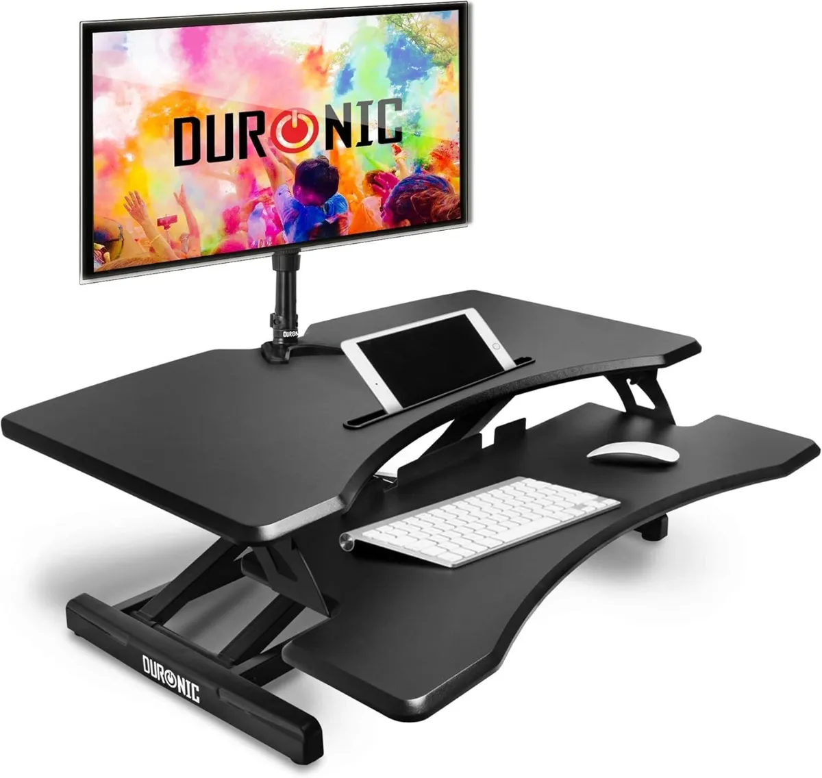 Duronic Standing Desk Converter Adjustable Sit - Image 1