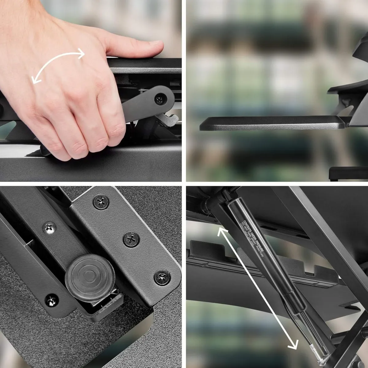 Duronic Standing Desk Converter Adjustable Sit - Image 3