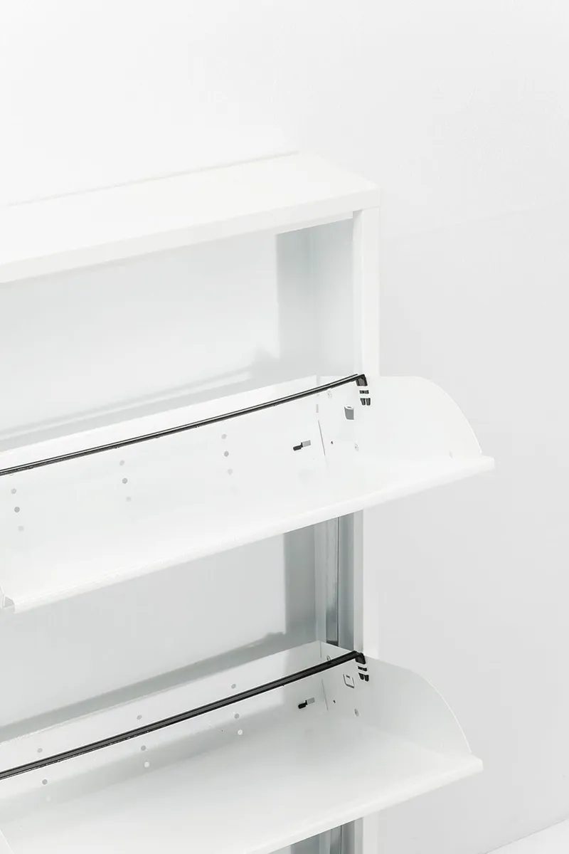 Shoe Cabinet Caruso 104x50x15CM Tilting Storage - Image 4