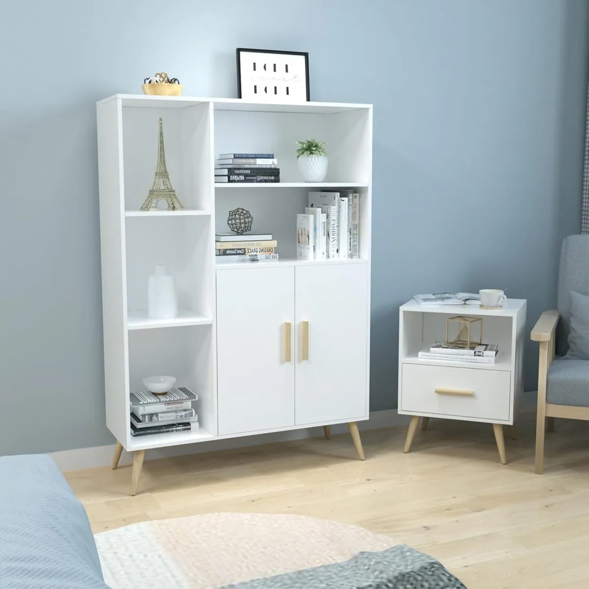 Sideboard Storage Cabinet Cupboard 2 Doors 5 - Image 2