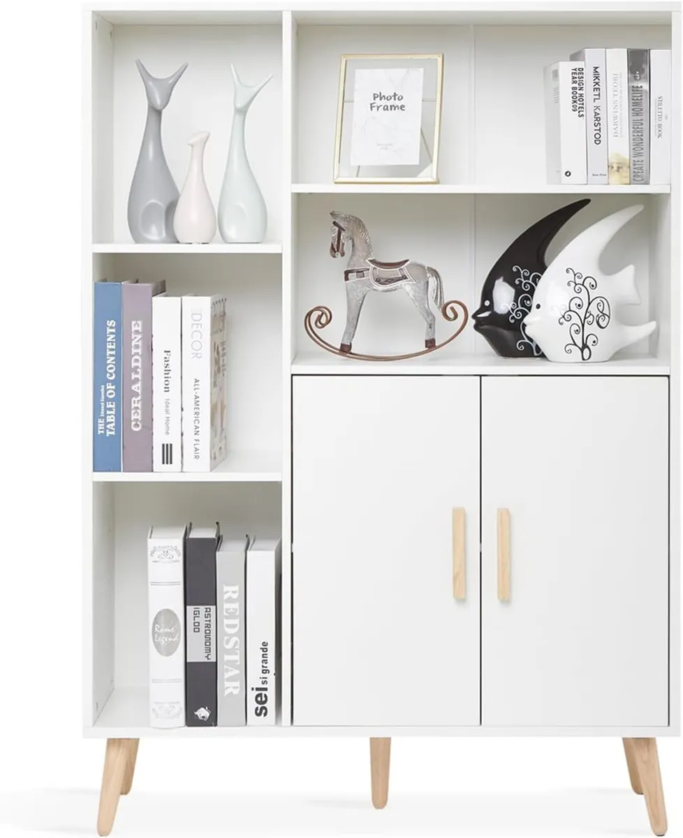 Sideboard Storage Cabinet Cupboard 2 Doors 5 - Image 4