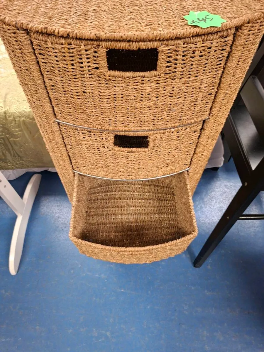 WICKER STYLE STORAGE UNIT - Image 3