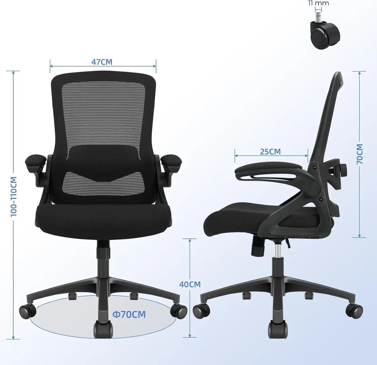 Ergonomic Office Chair 4d Lumbar Support Mesh Desk - Image 3