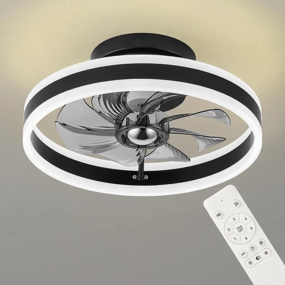 LED Ceiling Fans with Lights Remote Reversible - Image 1