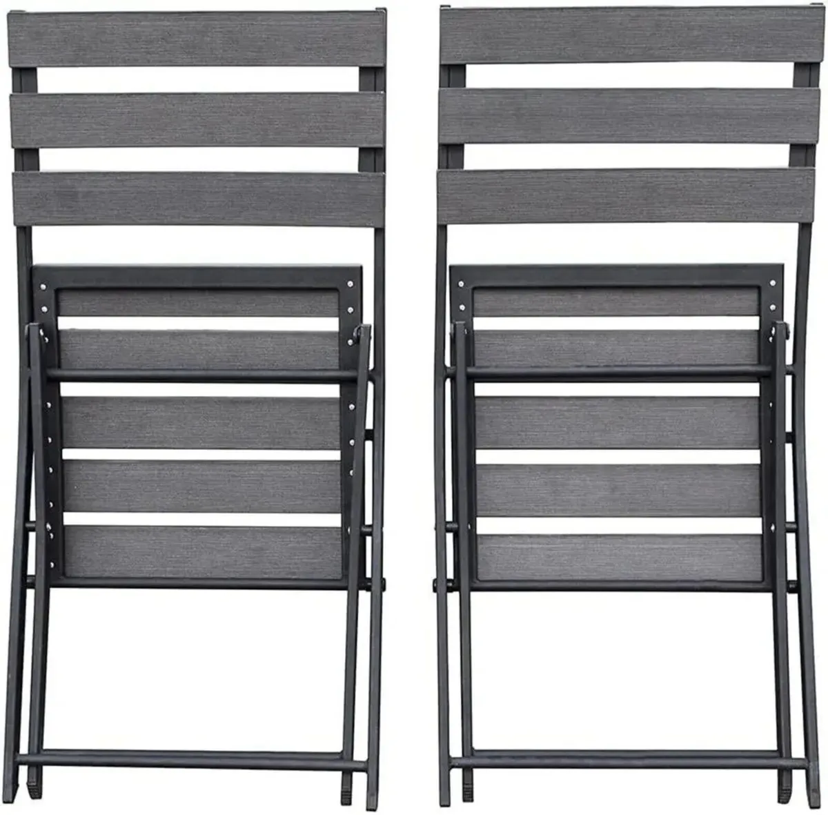Garden Bistro Folding Table & Chair Set Solback - Image 2