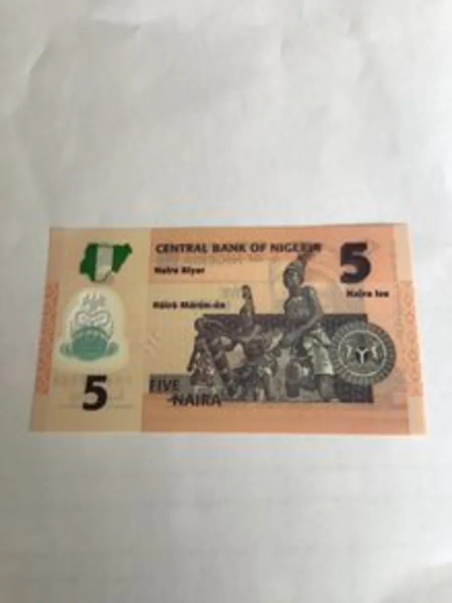 Banknote- Nigeria 5 Naira - uncirculated
