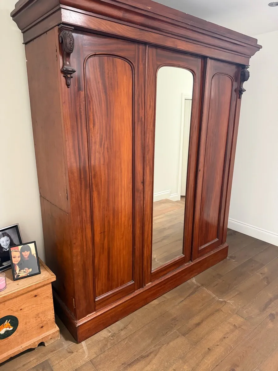 Wooden Antique Wardrobe - Image 4