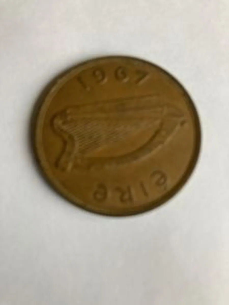 Rare Irish coin - 1967 Irish Penny 1d
