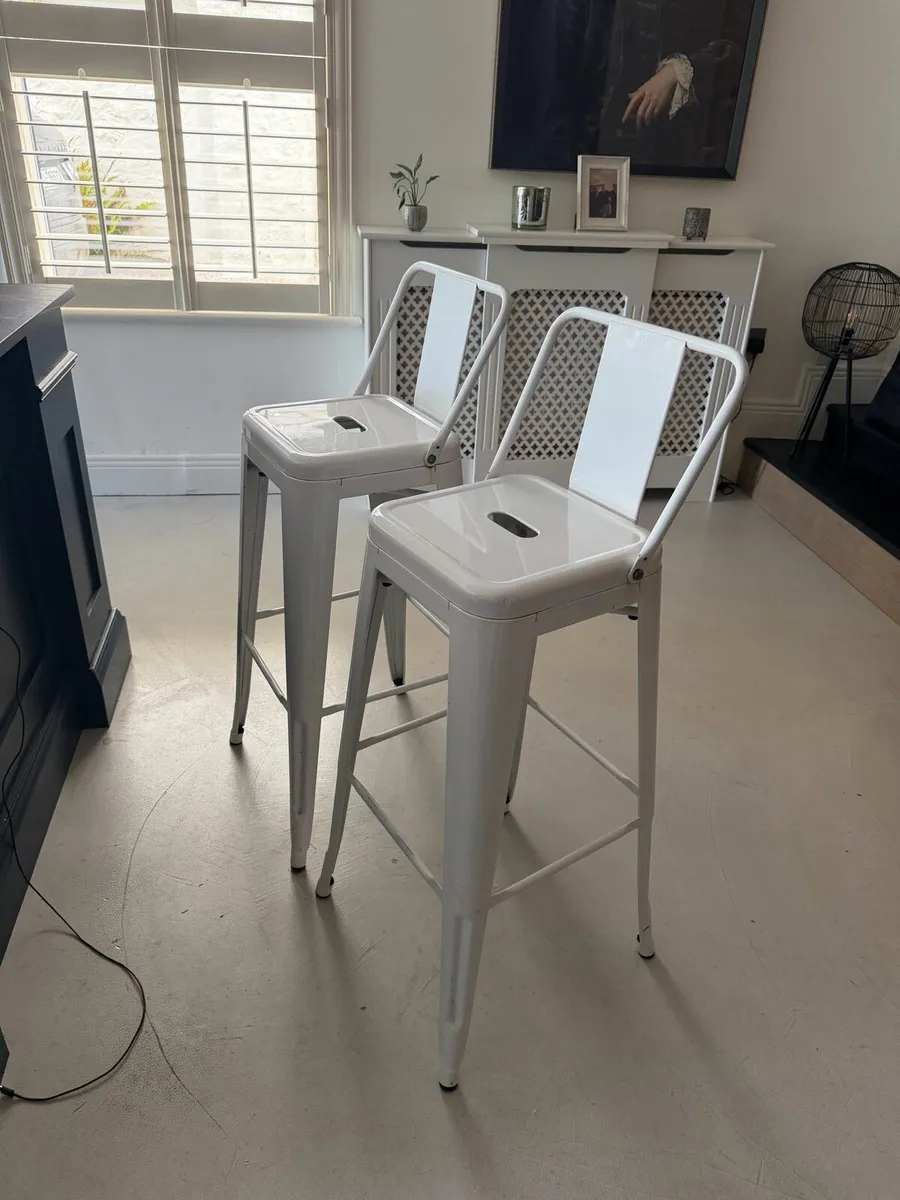 4 Metal stools - Image 2