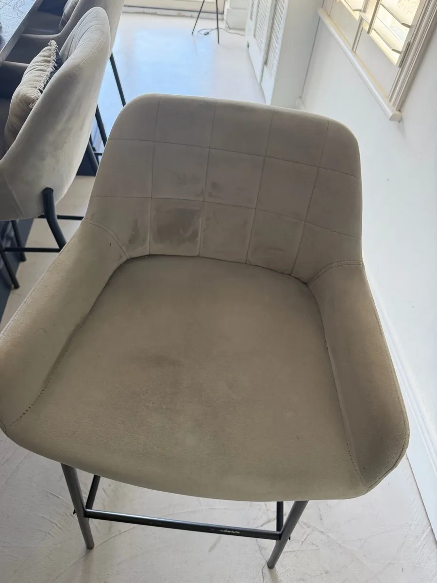 4 Grey Stools - Image 1