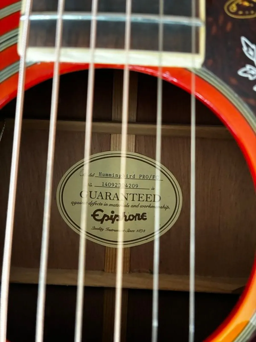 Epiphone Acoustic Guitar - Image 4