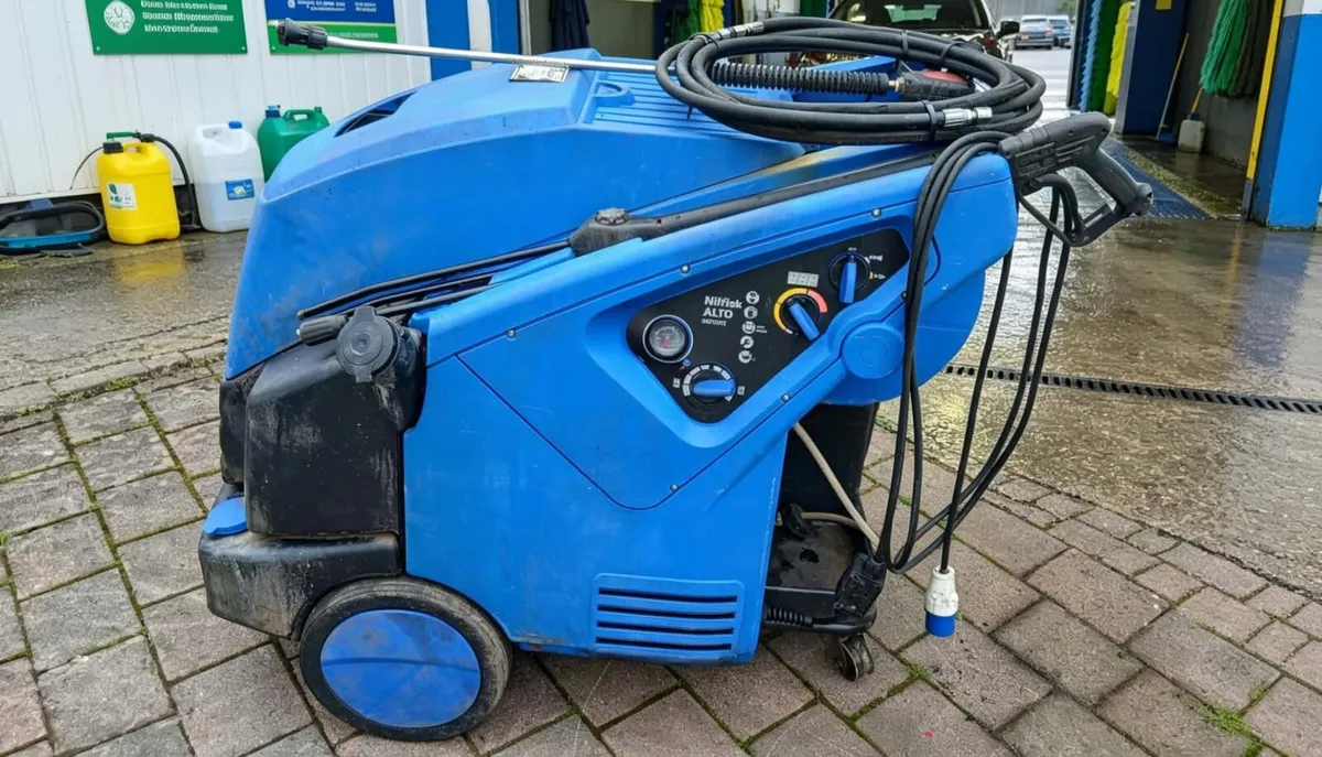 Nilfisk hot and cold diesel pressure washer.