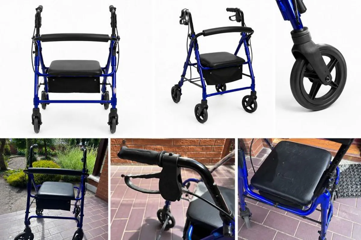 Days 100 Series Lightweight Rollator I Ex. Cond. - Image 2
