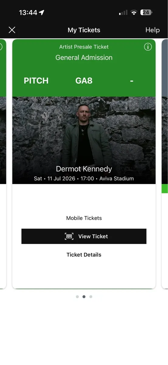 X2 Pitch Standing Tickets - Image 1