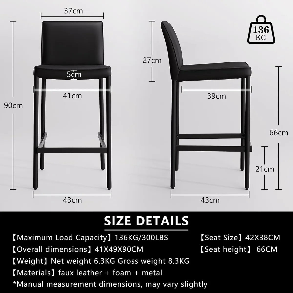 Bar Stool Upholstered - Image 2
