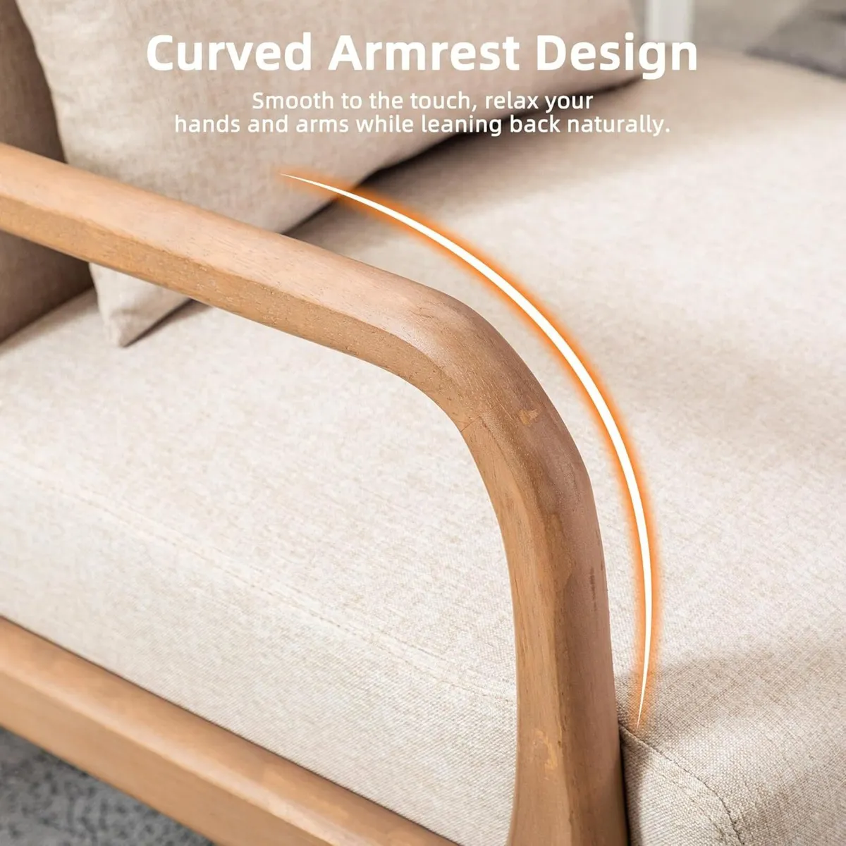 Living Room Armchair Modern Accent Chair - Image 4