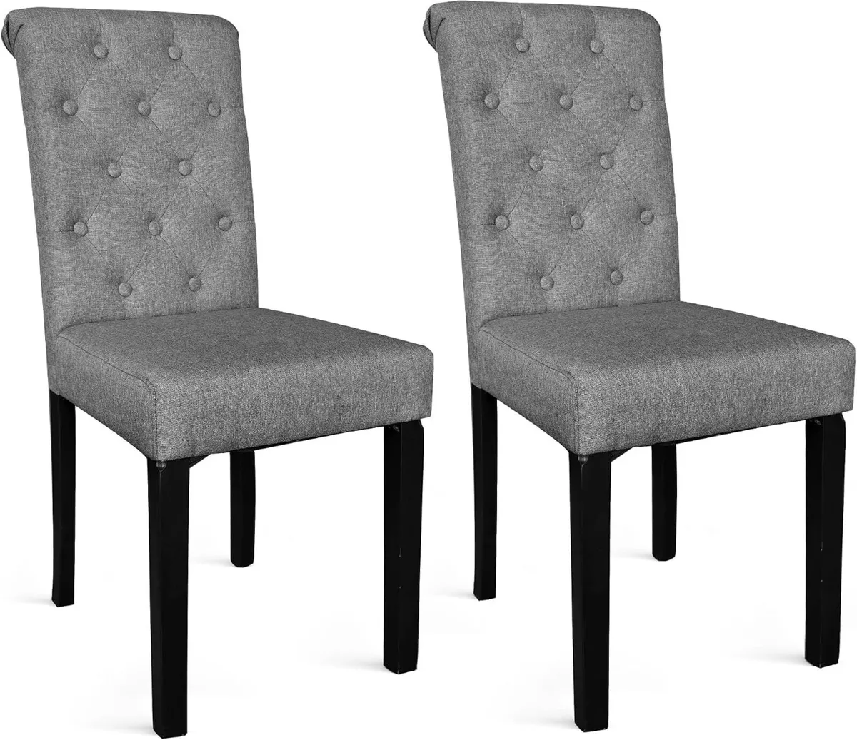 Modern Dining Chairs Upholstered High Back - Image 3