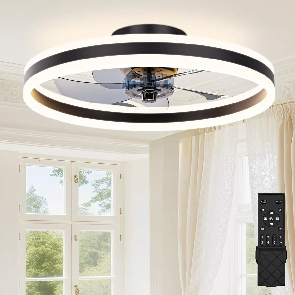 Ceiling Fans with Lights and Remote Fan - Image 2