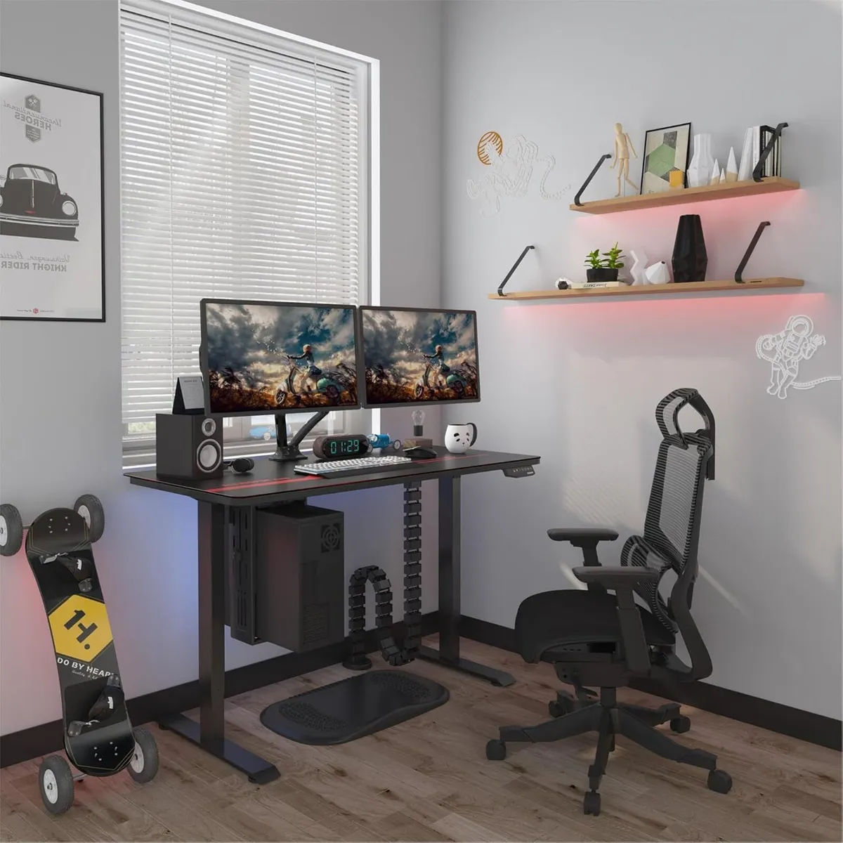 One Piece Electric Standing Desk Sit Stand Table - Image 2
