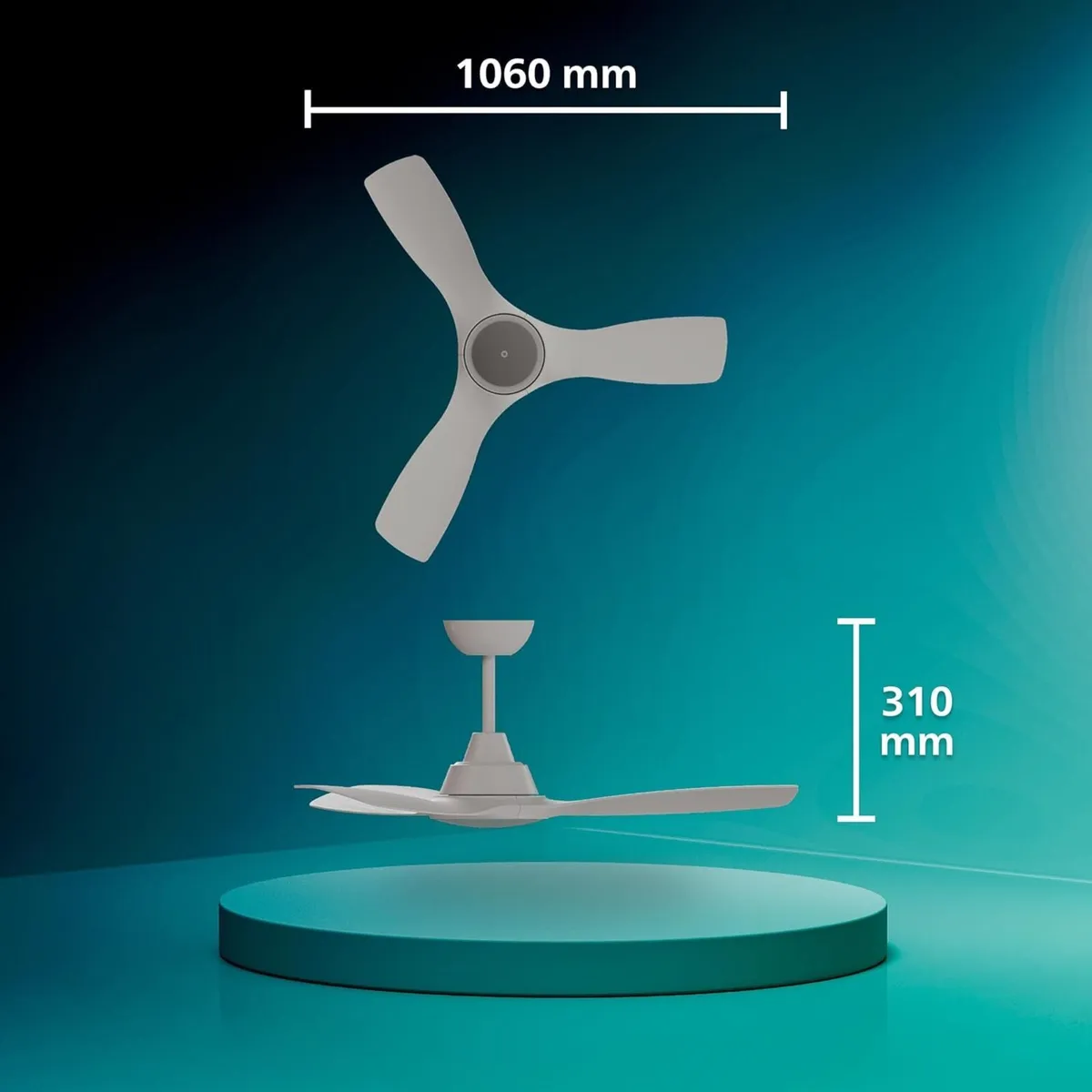 Philips Fixed-Blade Ceiling Fan with LED Light 3 - Image 2
