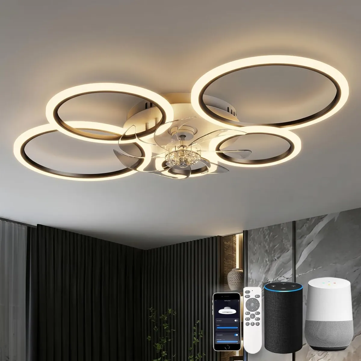 100CM Ceiling Fan with Light - Image 1