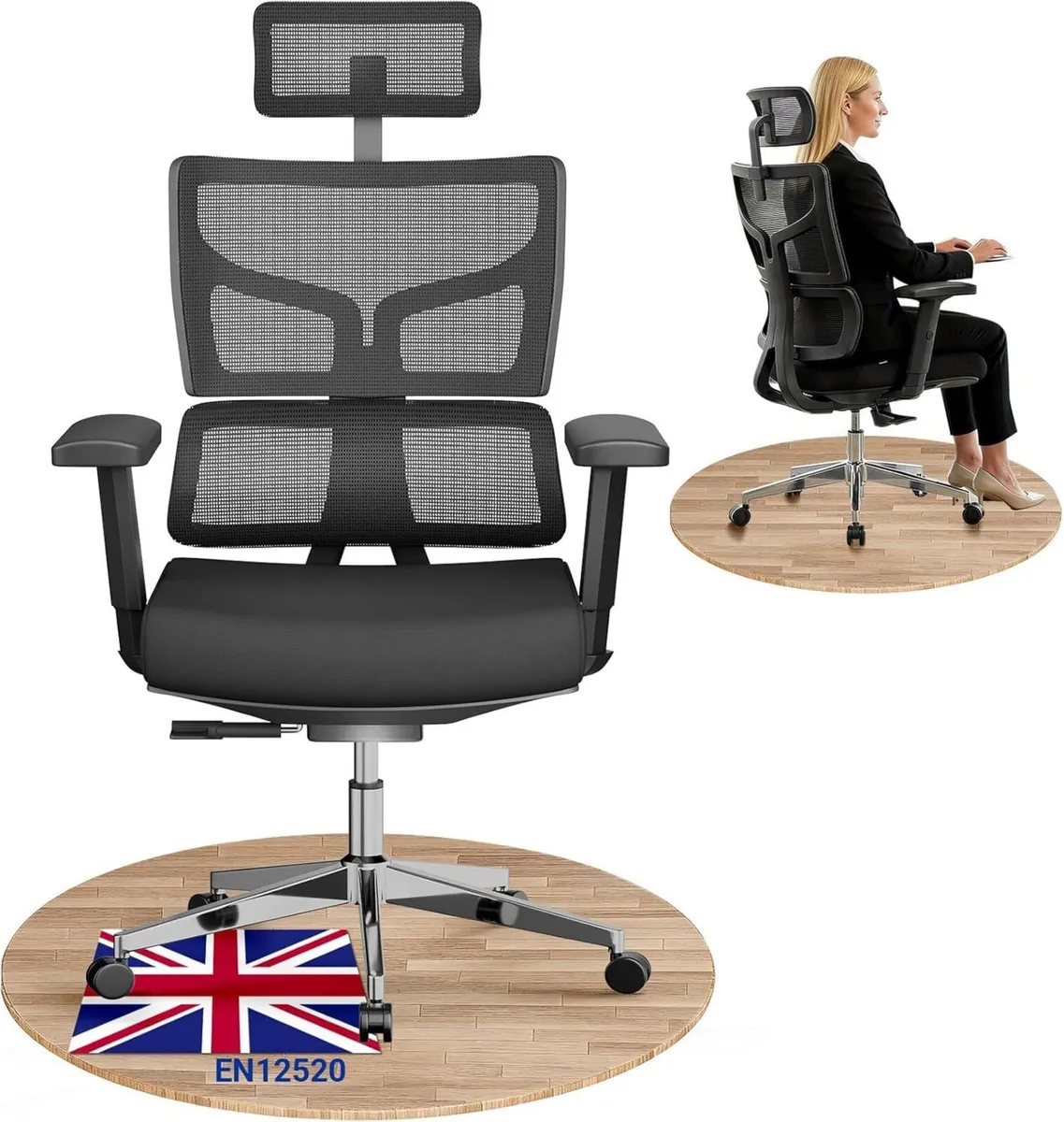 200KG 440lbs Ergonomic Office Chair - Image 1
