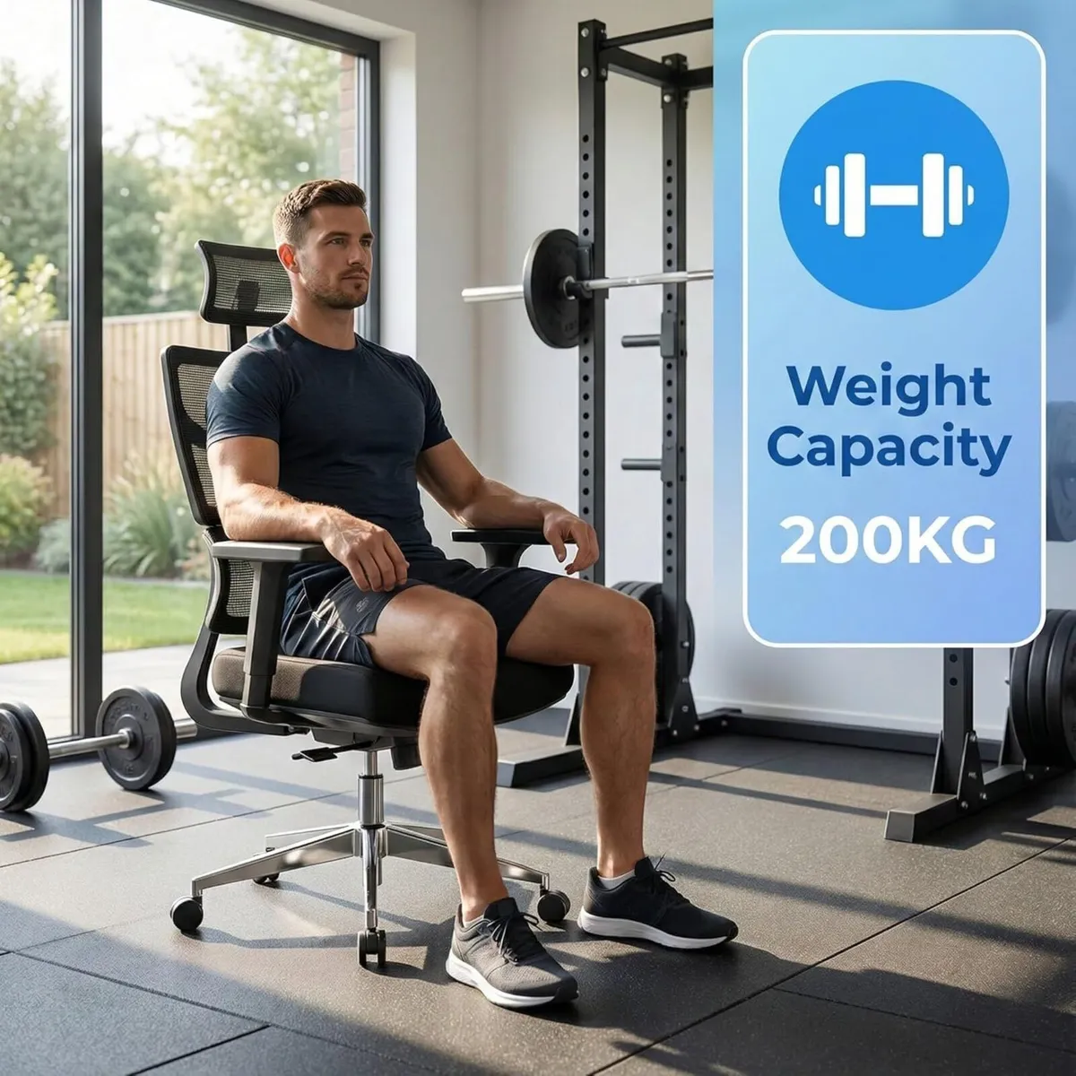 200KG 440lbs Ergonomic Office Chair - Image 3
