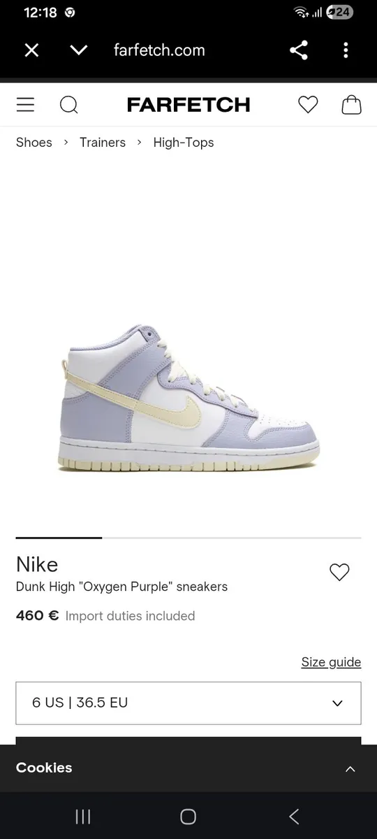 Nike
Dunk High "Oxygen Purple" sneakers - Image 1