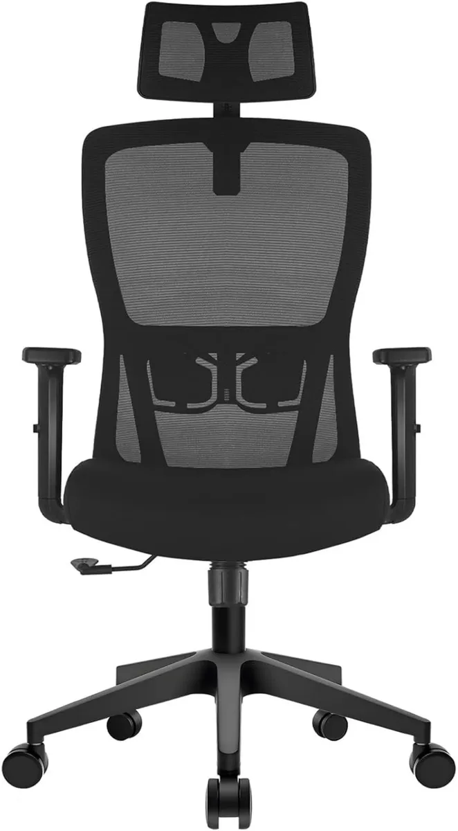 Office Chair Desk with Adjustable Headrest Lumbar - Image 1