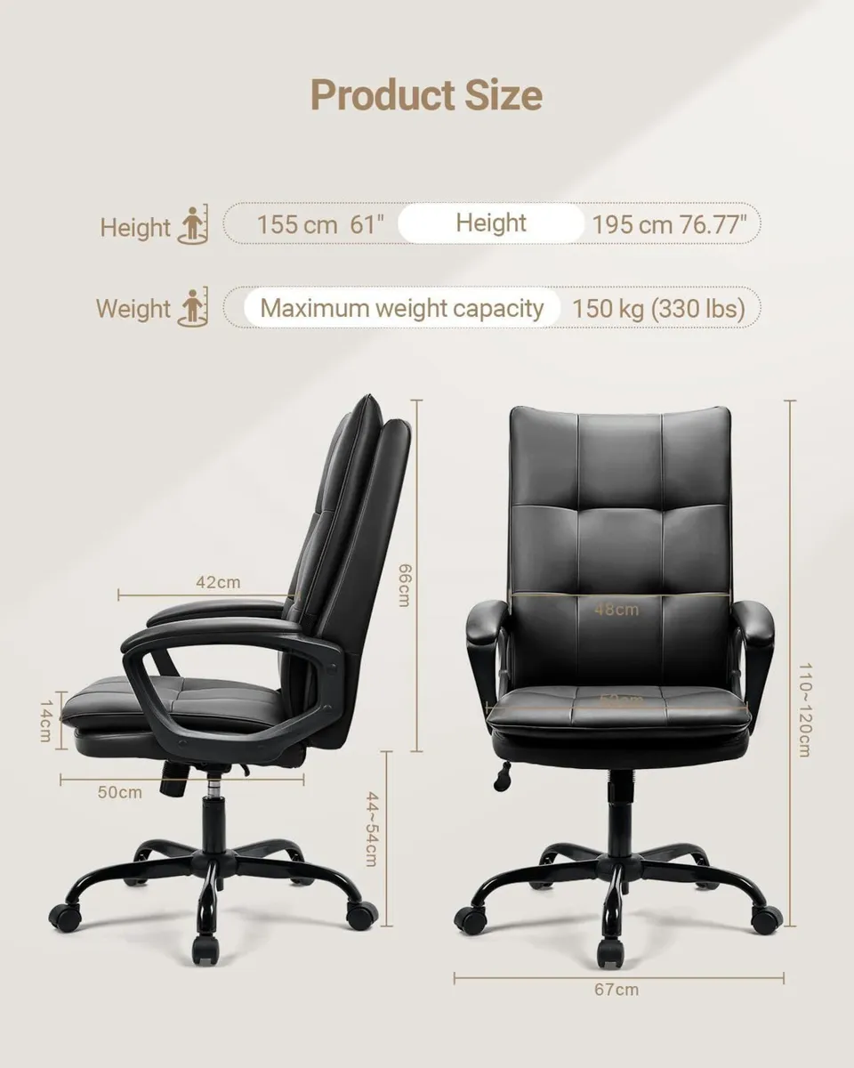 Office Chairs for Home Recline Extra Padded Comfy - Image 2