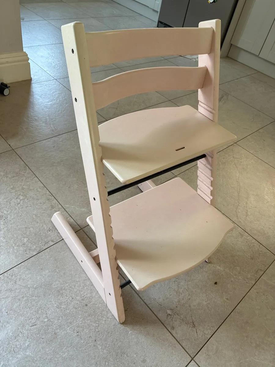 Stoke Tripp Trapp High chair with baby set- wood - Image 1