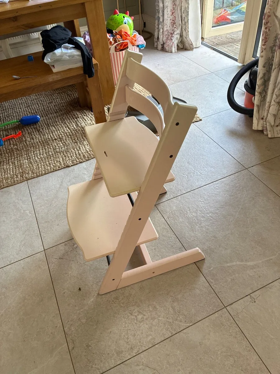 Stoke Tripp Trapp High chair with baby set- wood - Image 3
