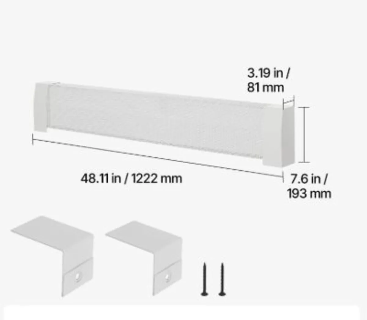 Baseboard Heater Covers, Premium Series 1222 mm - Image 4