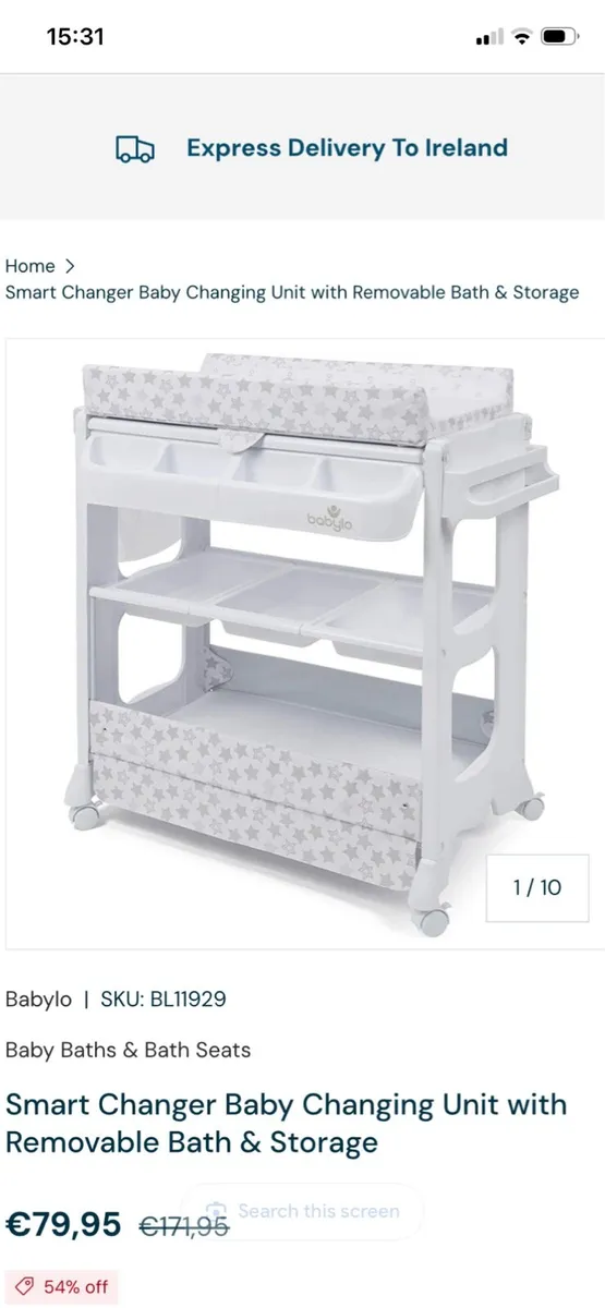 Baby changer/Bath/storage