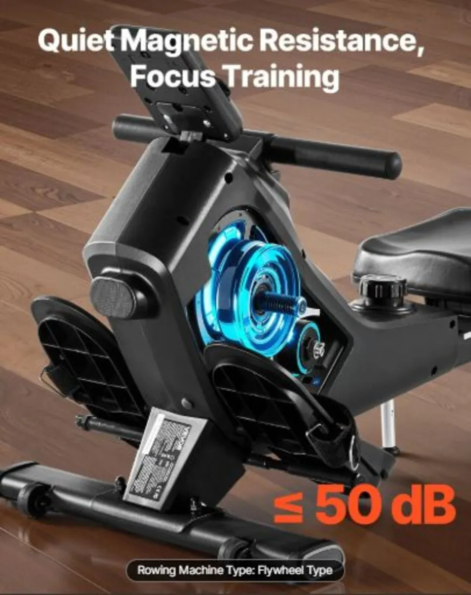 Magnetic Rowing Machine,16-Level Quiet Resistance - Image 3