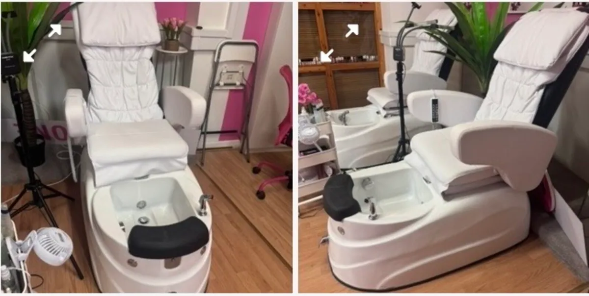 Spa pedicure chair with massage
