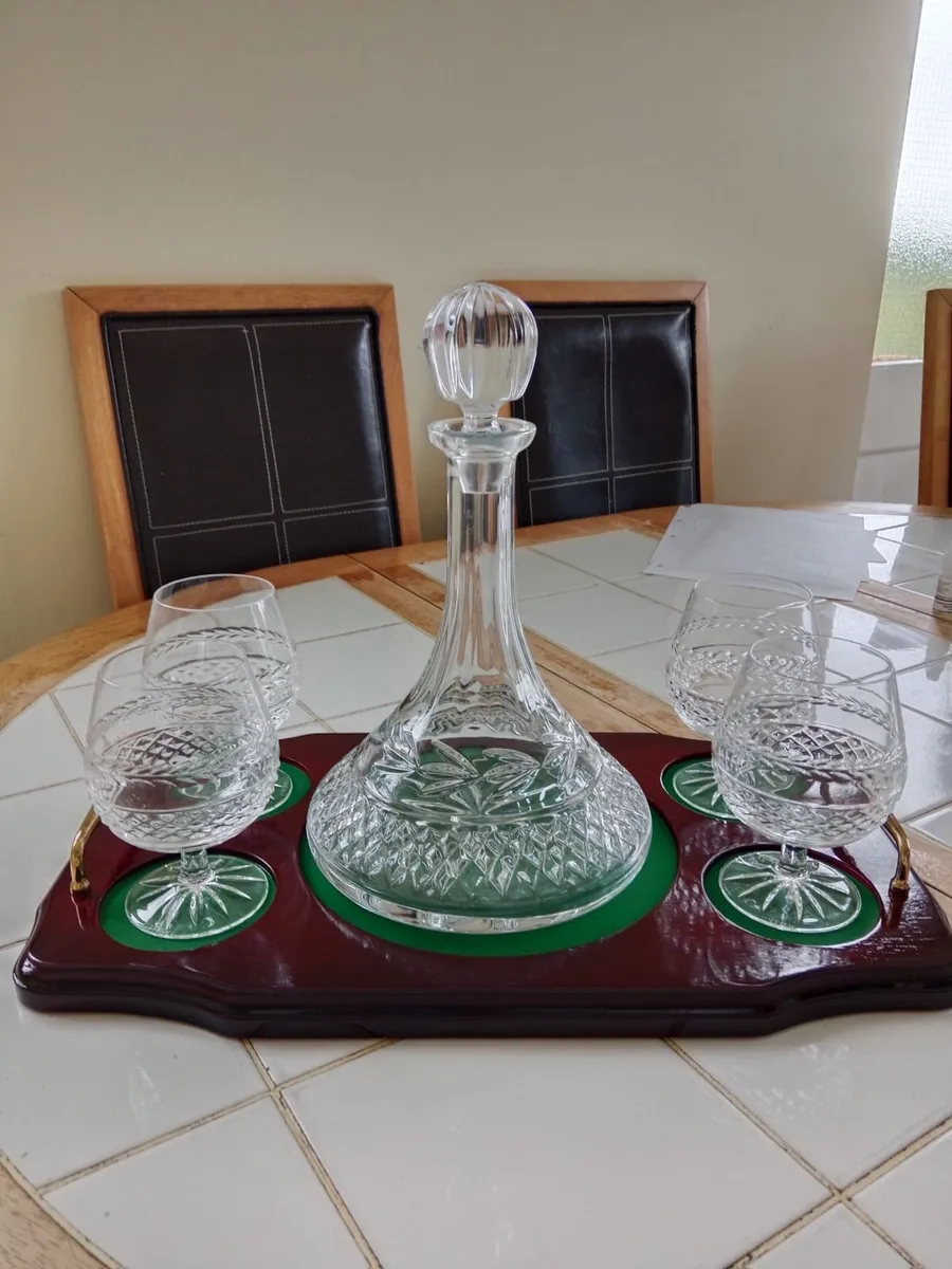 Galway crystal brandy set - Image 1