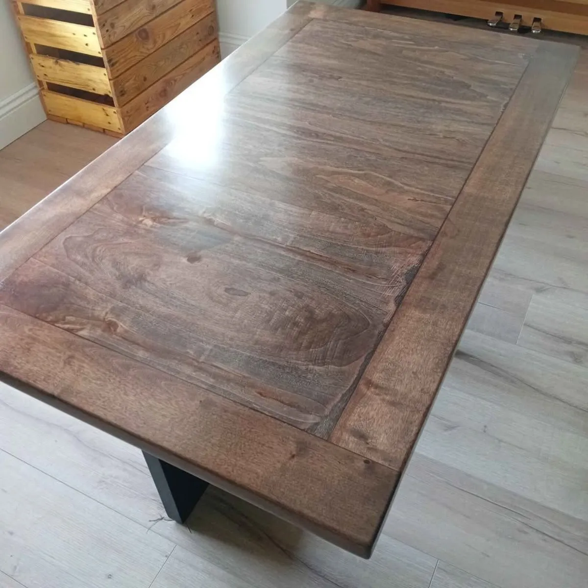 Upcycled Large Rustic Industrial Coffee Table - Image 2