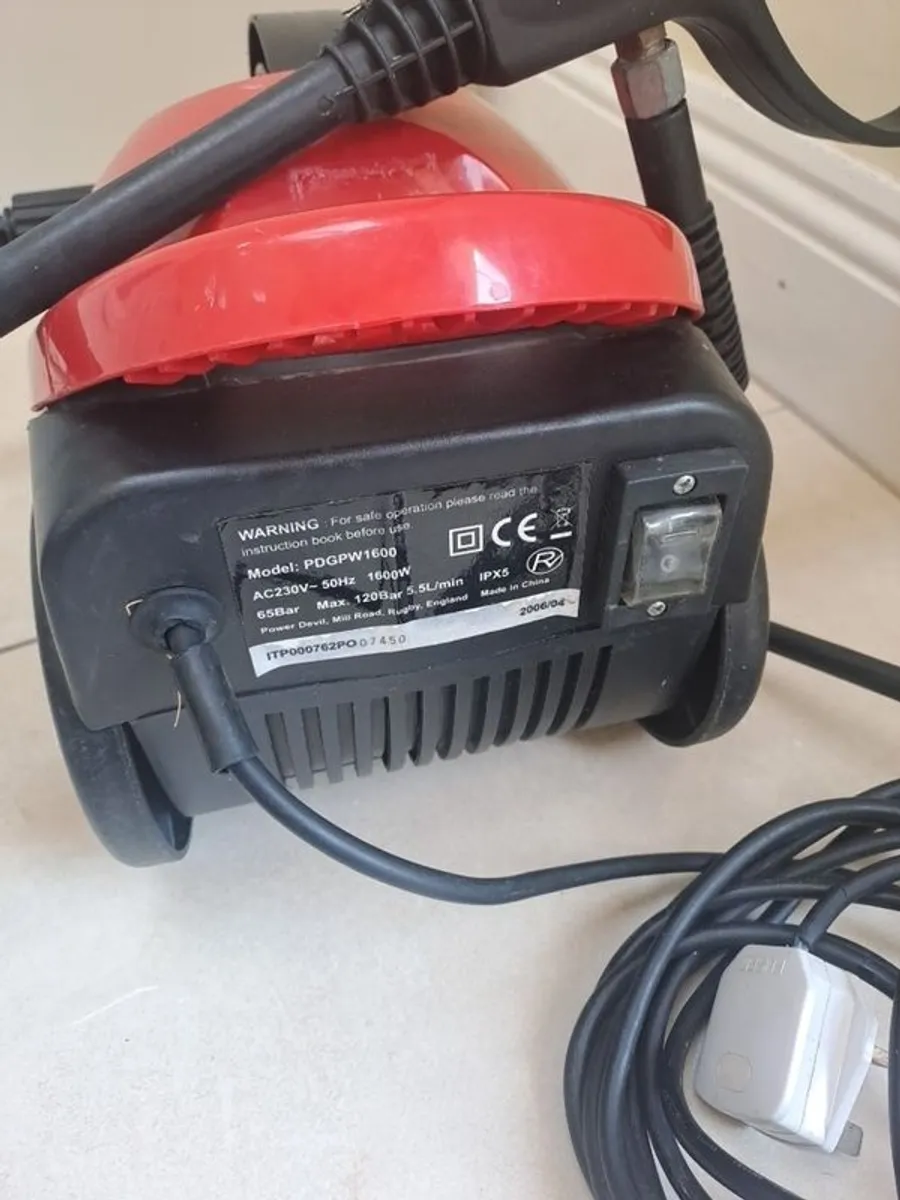 Power Devil 1600W Pressure Washer / Power Washer - Works Perfectly - Image 4