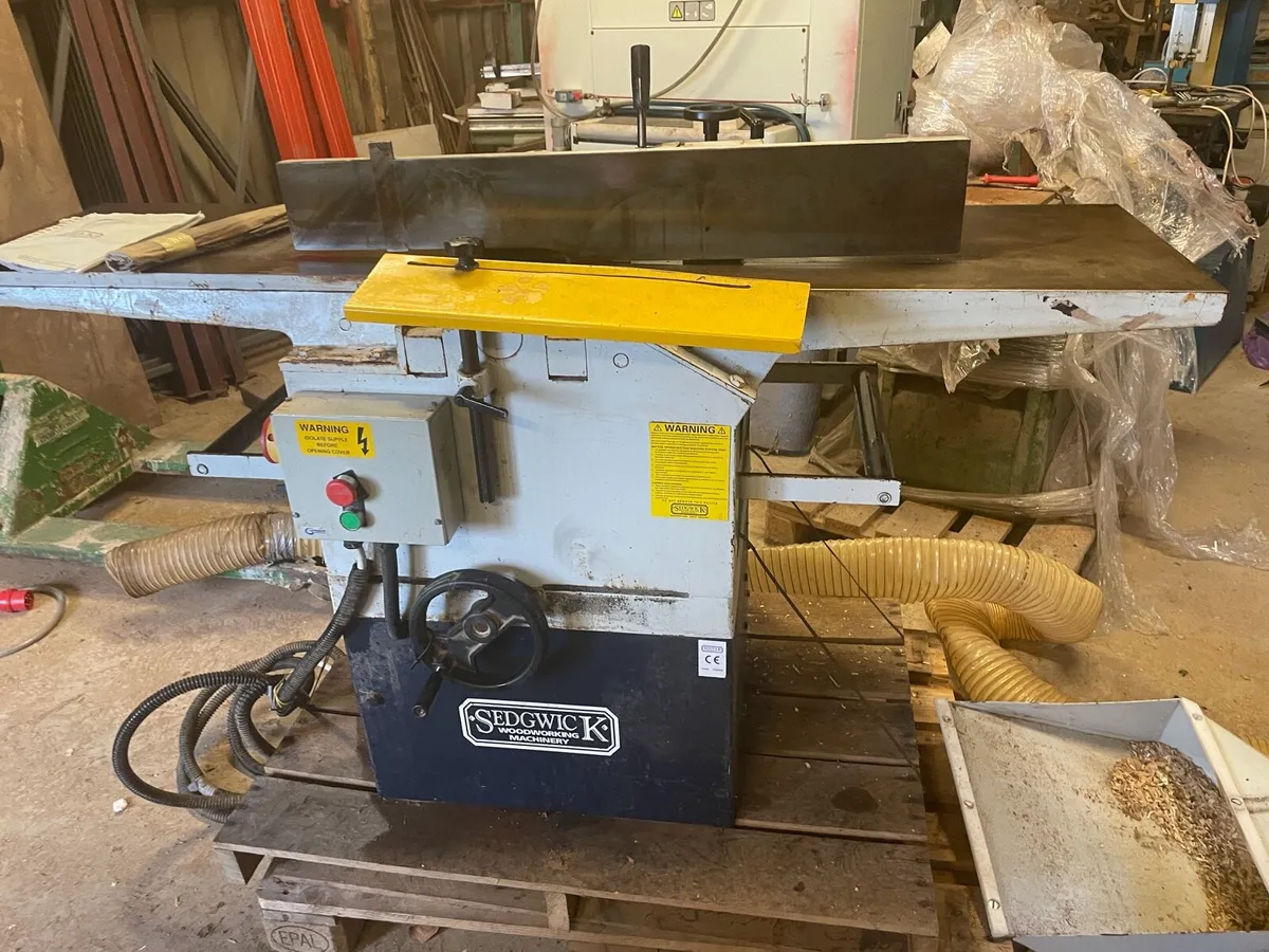 Sedgwick 12” planer thick. Ex school - Image 1