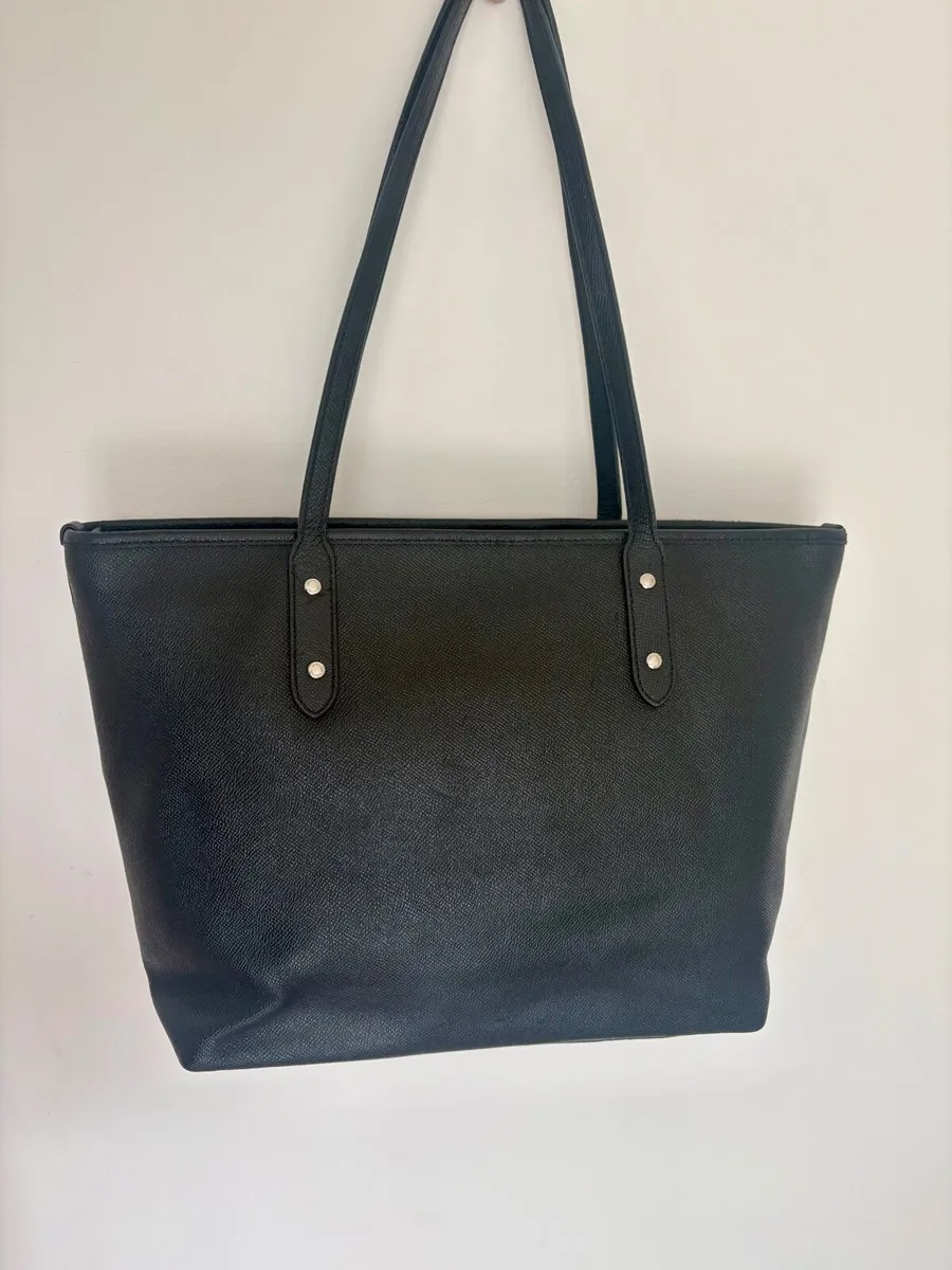 Coach City Zip Tote with Stardust Studs(Can post) - Image 4