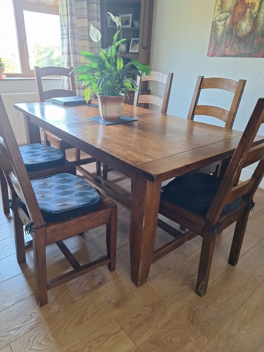 Dining room table 6 chairs - Image 3