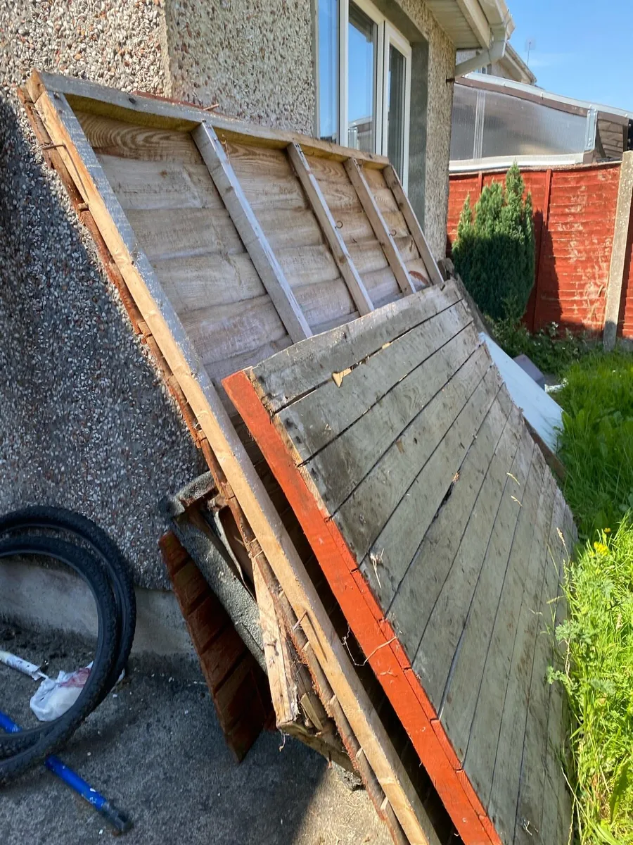 6 x 4 Garden Wooden Shed Free - Image 3