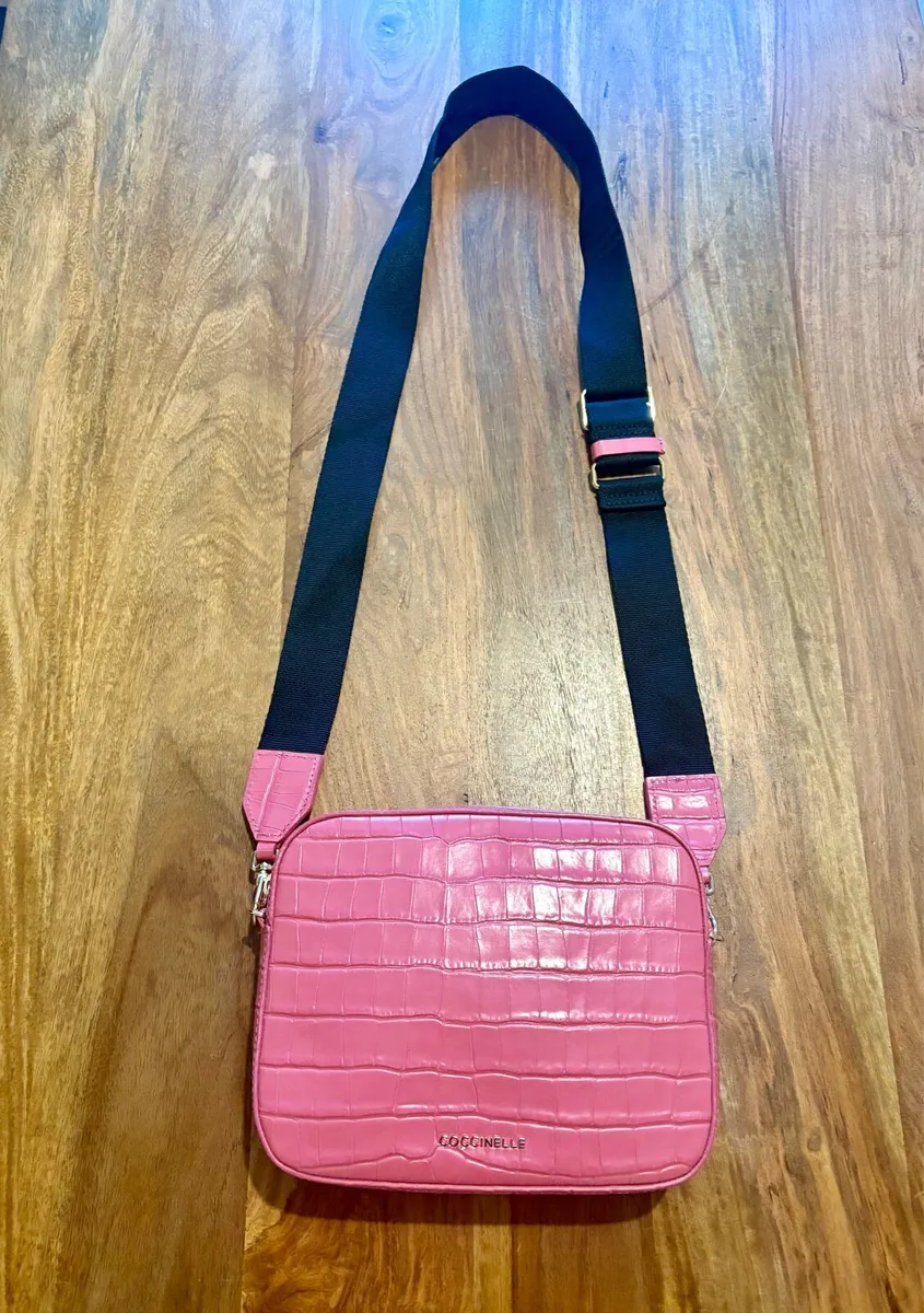 Coccinelle Croc-Embossed Leather Camera Bag - Image 2