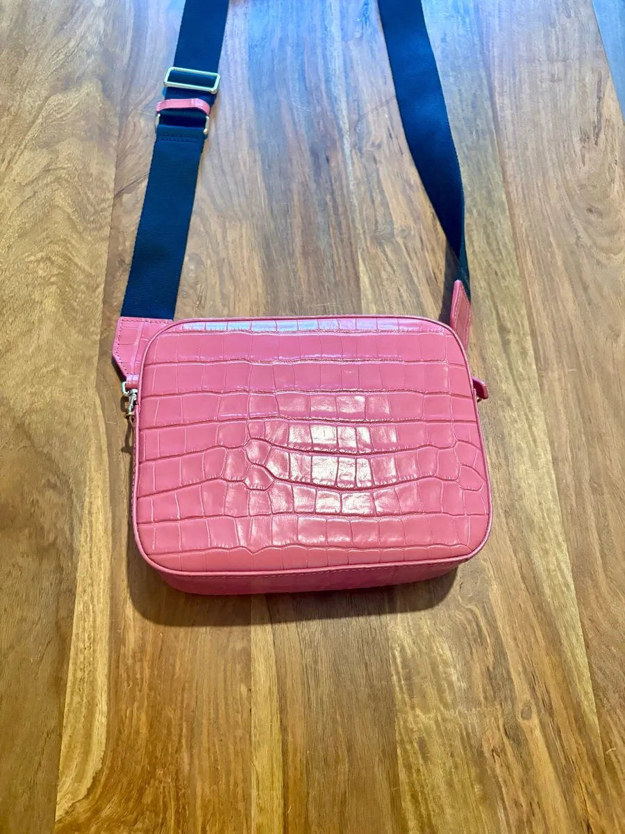 Coccinelle Croc-Embossed Leather Camera Bag - Image 3